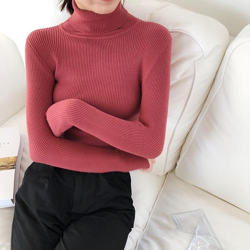 Women's Sweaters Korean Women Pullovers Long Sleeve Solid Striped Shirt Ladies Turtleneck Knitted Sweater Casual Winter Clothes 7454, White
Women's Sweaters Korean Women Pullovers Long Sleeve Solid Striped Shirt Ladies Turtleneck Knitted Sweater Casual Winter Clothes 7454, White