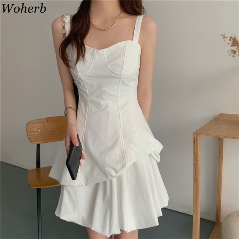 Summer Woman Dress Chic Irregular White Vestidos Mujer Sexy Lady Backless Slim Temperament Dresses Sling Robe 95525 210519
Summer Woman Dress Chic Irregular White Vestidos Mujer Sexy Lady Backless Slim Temperament Dresses Sling Robe 95525 210519