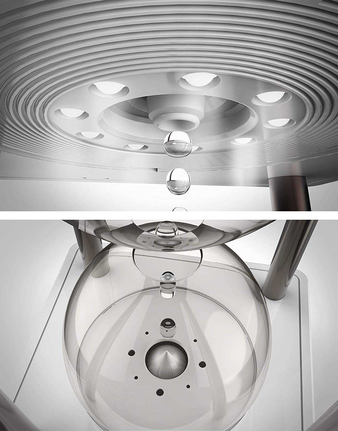 Creative Gift Anti Gravity Floating Levitating Water Drops Time Lamp for Desk Decoration Birthday Home Decor 210811