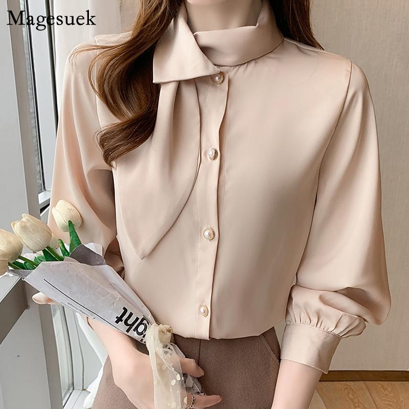 Women's Blouses & Shirts White Chiffon Shirt Women Spring Long Sleeve Office Tops And Blouse Fashion Elegant Casual Button 18370
Women's Blouses & Shirts White Chiffon Shirt Women Spring Long Sleeve Office Tops And Blouse Fashion Elegant Casual Button 18370