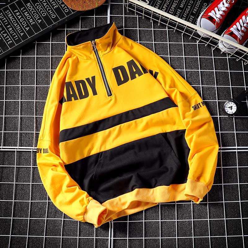 Men Hoodies Hip Hop Yellow Sweatshirt Quater Zipper Collar Hoodie Street Fashion Men Tops Autumn Pullover Men Print 210603, Kcd727 red
Men Hoodies Hip Hop Yellow Sweatshirt Quater Zipper Collar Hoodie Street Fashion Men Tops Autumn Pullover Men Print 210603, Kcd727 red