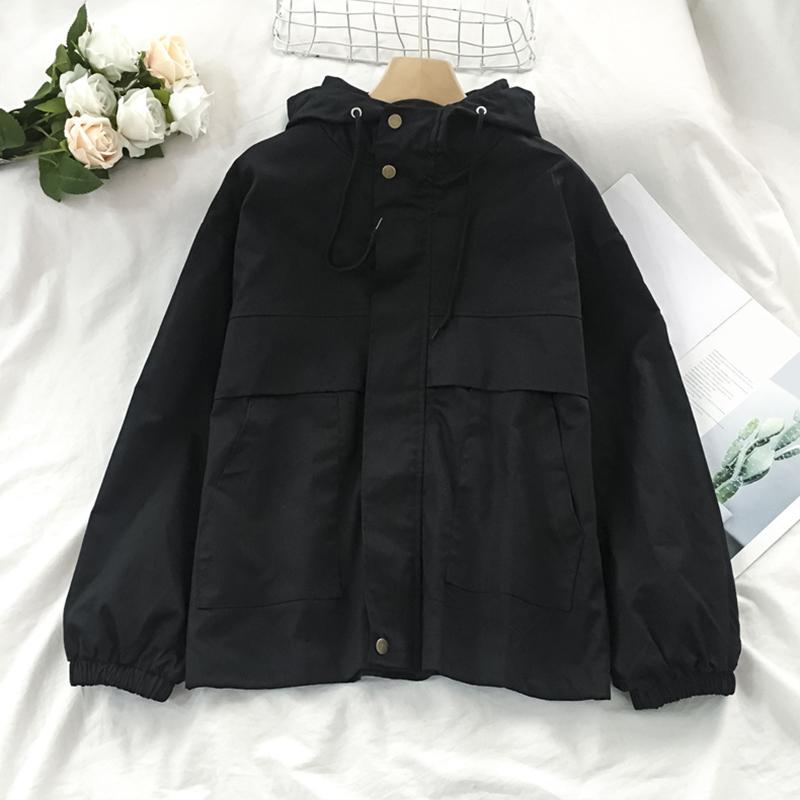 Women's Jackets Jacket Women Plus Size Loose Hooded Coat 2021 Autumn Fashion Clothing Black Windbreaker, Black;brown
Women's Jackets Jacket Women Plus Size Loose Hooded Coat 2021 Autumn Fashion Clothing Black Windbreaker, Black;brown