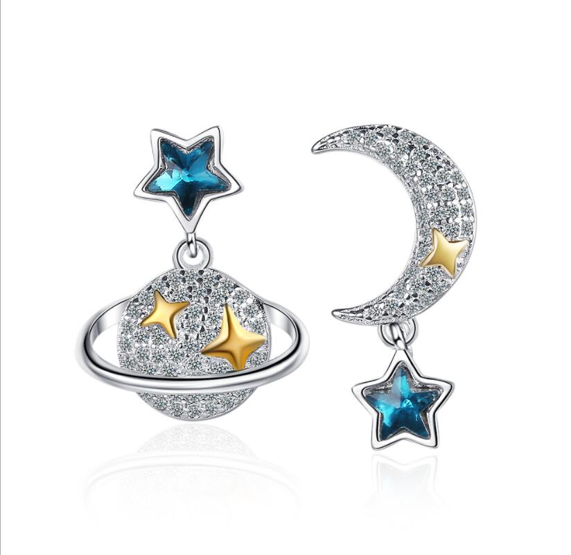 Fashion Classic Geometric Women Dangle Earring Asymmetric Earrings Of Star And Moon Female Jewelry
Fashion Classic Geometric Women Dangle Earring Asymmetric Earrings Of Star And Moon Female Jewelry