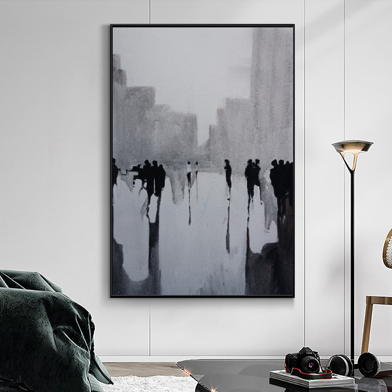 Nordic Abstract City Poster Canvas Painting Wall Art Portrait Picture HD Print For Living Room Bedroom Decoration Cuadros