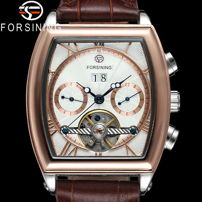 Wristwatches FORSINING Tourbillon Automatic Mechanical Men Wristwatch Military Sport Skeleton Male Clock Top Man Watch Gift 942, Slivery;brown
Wristwatches FORSINING Tourbillon Automatic Mechanical Men Wristwatch Military Sport Skeleton Male Clock Top Man Watch Gift 942, Slivery;brown