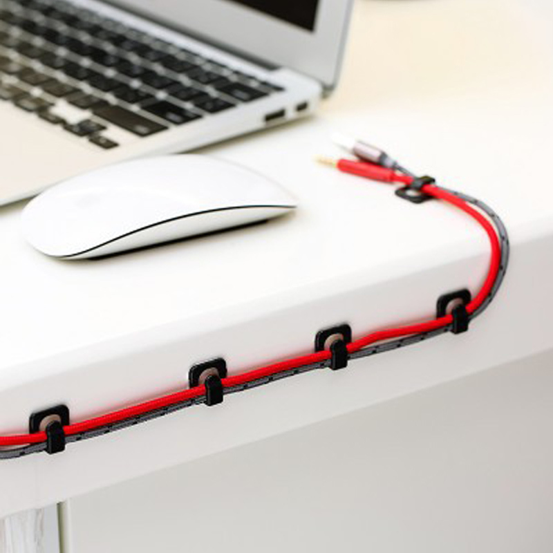 Cable Cord 18 Pcs Desk Wall Organisers Wire Line Organizers Multi Purpose Hooks Fastener Tidy Holder Clips Fixer Hooks Rails