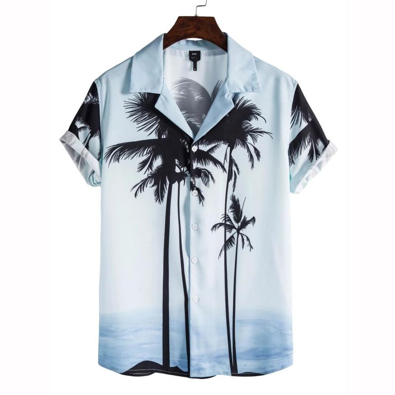 Men's Casual Shirts Palm Tree Print Shirt Hawaiian Man Tops Turn Down Collar Short Sleeve Summer Vintage Male Camisa Hombre, Multicolor
Men's Casual Shirts Palm Tree Print Shirt Hawaiian Man Tops Turn Down Collar Short Sleeve Summer Vintage Male Camisa Hombre, Multicolor