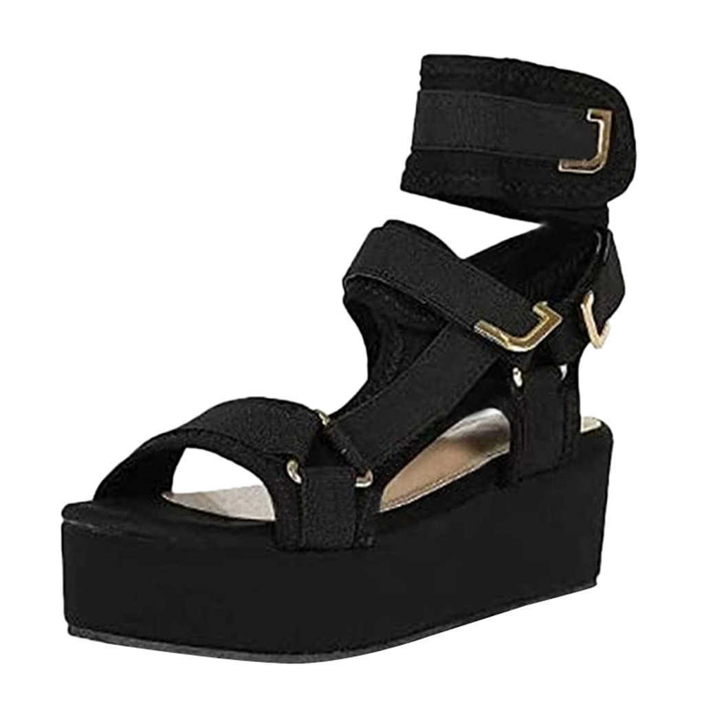 2021 New Women shoes Roman Sandals Shoes Platform Wedges Peep-toe Flat Woman Sandalias Mujer Y0721