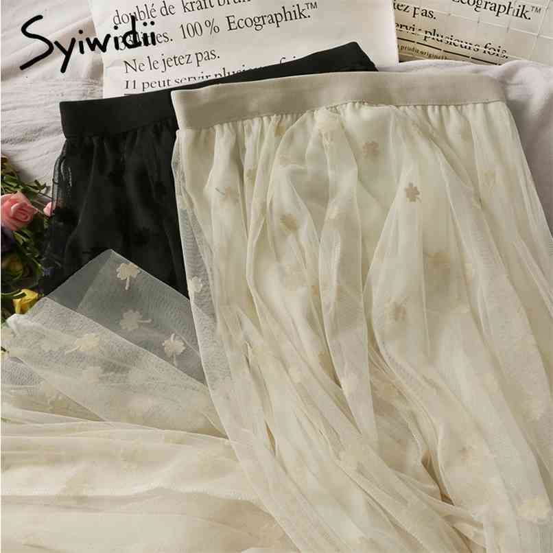 Print Skirt Women High Waist Mid-Calf Solid Casual A-Line Mesh Black Spring Summer Korean Fashion Skirts 210607, Beige
Print Skirt Women High Waist Mid-Calf Solid Casual A-Line Mesh Black Spring Summer Korean Fashion Skirts 210607, Beige