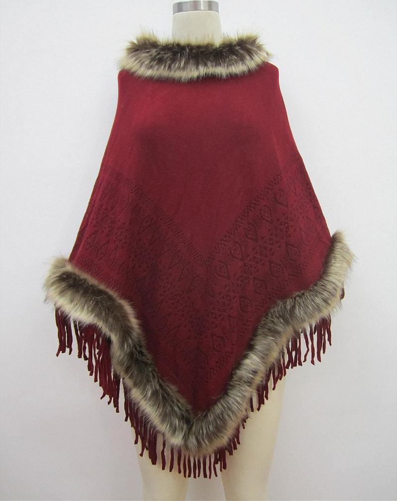 Scarves Sanofi Lady's Elegant Cloak Red Faux Fur Autumn And Winter 
Scarves Sanofi Lady's Elegant Cloak Red Faux Fur Autumn And Winter