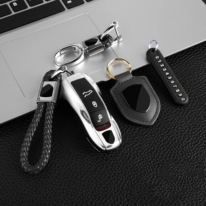 For Porsche Cayenne macan Panamera 718 anti-drop key case buckle key protective shell key cover auto parts, Black
For Porsche Cayenne macan Panamera 718 anti-drop key case buckle key protective shell key cover auto parts, Black