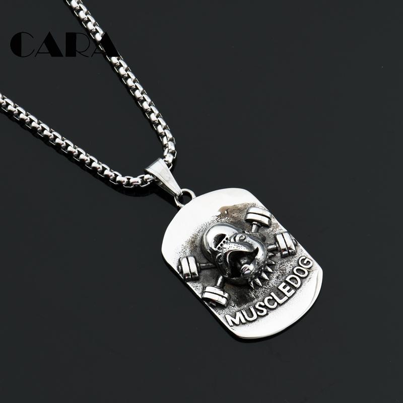 Pendant Necklaces Top Quality 316L Stainless Steel Hip Hop Muscle Dog Necklace Gym Bodybuilding Mens Fashion Jewelries CAGF0464
Pendant Necklaces Top Quality 316L Stainless Steel Hip Hop Muscle Dog Necklace Gym Bodybuilding Mens Fashion Jewelries CAGF0464
