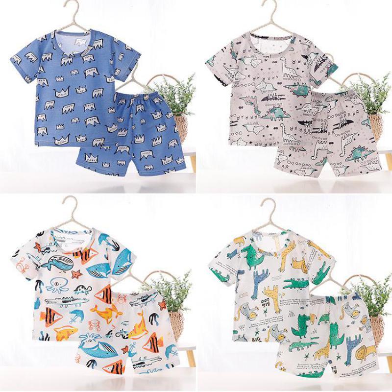 Clothing Sets Arrival Children's Pajamas Summer Cotton Baby Boys Girls Short Sleeve Home Service 2pcs Infant Kids Air Conditioning Suit, White
Clothing Sets Arrival Children's Pajamas Summer Cotton Baby Boys Girls Short Sleeve Home Service 2pcs Infant Kids Air Conditioning Suit, White