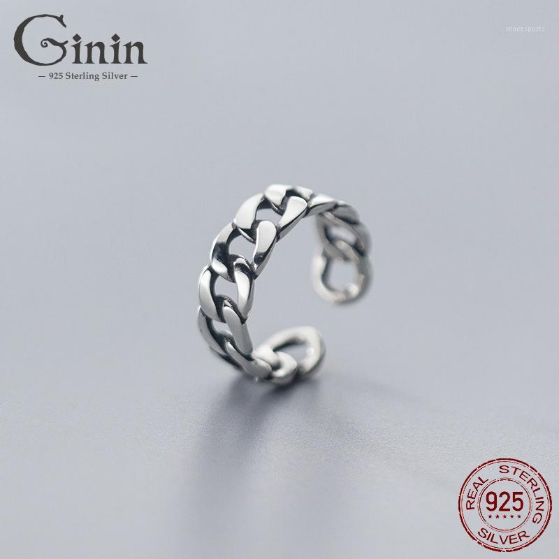 Cluster Rings Ginin 925 Sterling Silver Twisted Ring Female Thailand Simple Vintage Chain Design Adjustable Woman Jewelry Bague Bijou1
Cluster Rings Ginin 925 Sterling Silver Twisted Ring Female Thailand Simple Vintage Chain Design Adjustable Woman Jewelry Bague Bijou1