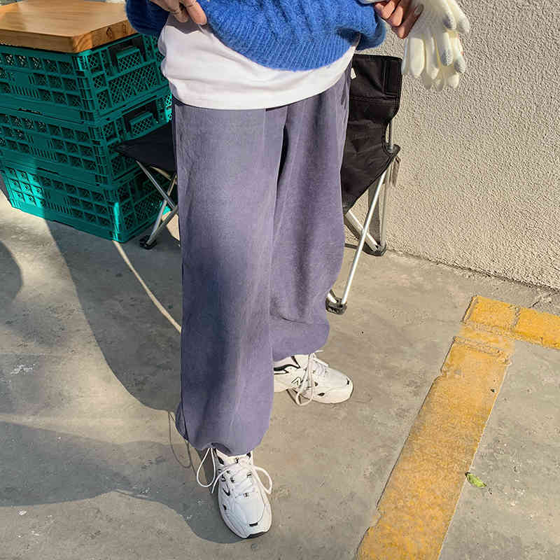 OL Elegant High Waist Solid Straight Pants Women Spring Autumn Casual Sportswear Loose Trousers Female 210421