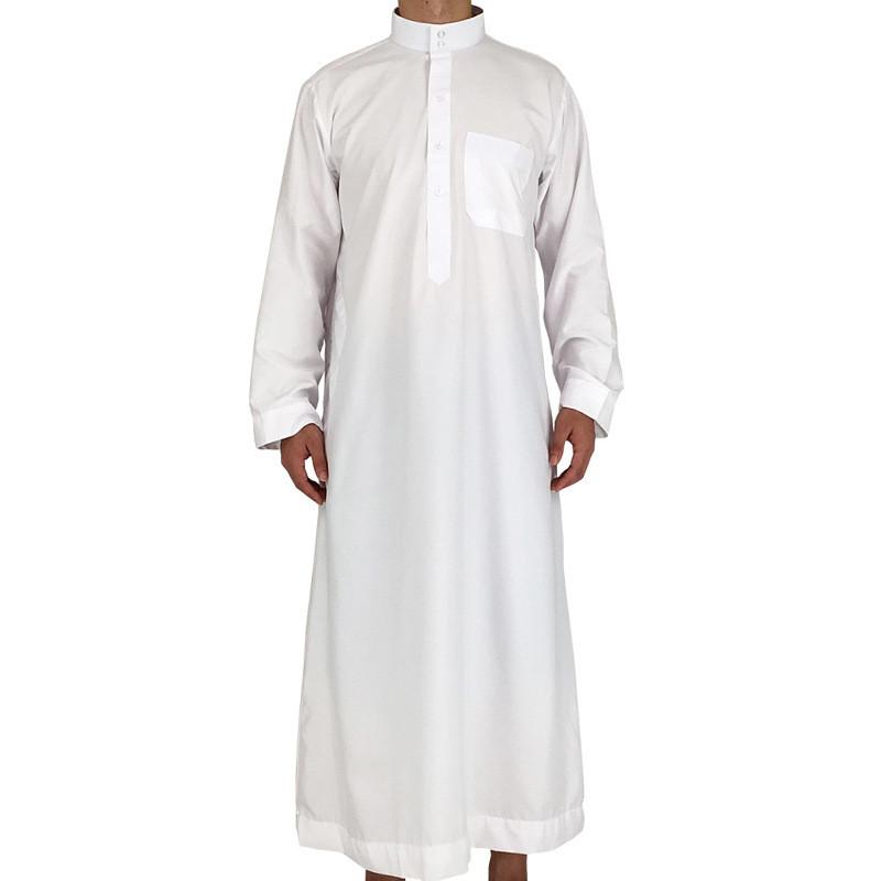 Ethnic Clothing White Muslim Arab Men Robe Kaftan Qatar Bangladesh Tradional Islamic Caftan Marocain Turkish Pakistan Abaya Ropa Hombre
Ethnic Clothing White Muslim Arab Men Robe Kaftan Qatar Bangladesh Tradional Islamic Caftan Marocain Turkish Pakistan Abaya Ropa Hombre