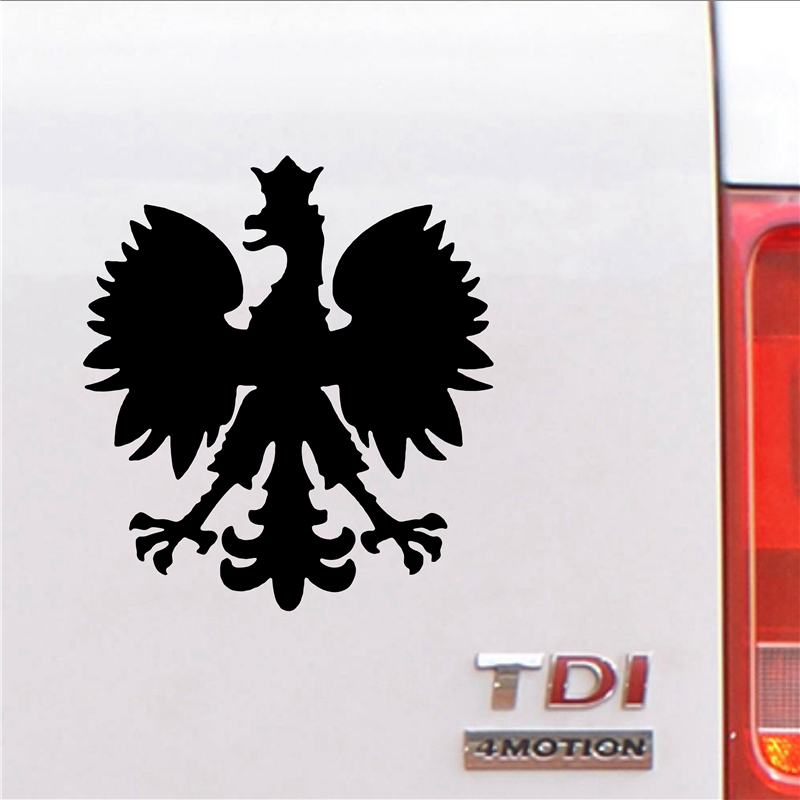 Poland Eagle Vinyl Sticker Car Decoration , Polski Orzel Vinyl Decal For Car Window Body Decorate