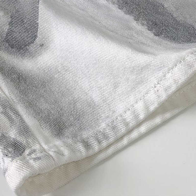 Women's Jeans Summer Harajuku Tie Dye Print Loose Fashion Wide Leg Long Pants Straight Baggy Denim Trouser Streetwear 210922