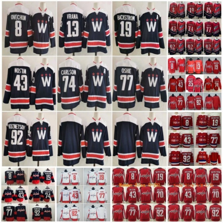 8 Alex Ovechkin Washington Capitals 2021 Reverse Retro Hockey 13 Jakub Vrana 19 Nicklas Backstrom 43 Tom Wilson 74 John Carlson 77 TJ Oshie 92 Evgeny Kuznetsov, 2021 3rd navy
8 Alex Ovechkin Washington Capitals 2021 Reverse Retro Hockey 13 Jakub Vrana 19 Nicklas Backstrom 43 Tom Wilson 74 John Carlson 77 TJ Oshie 92 Evgeny Kuznetsov, 2021 3rd navy