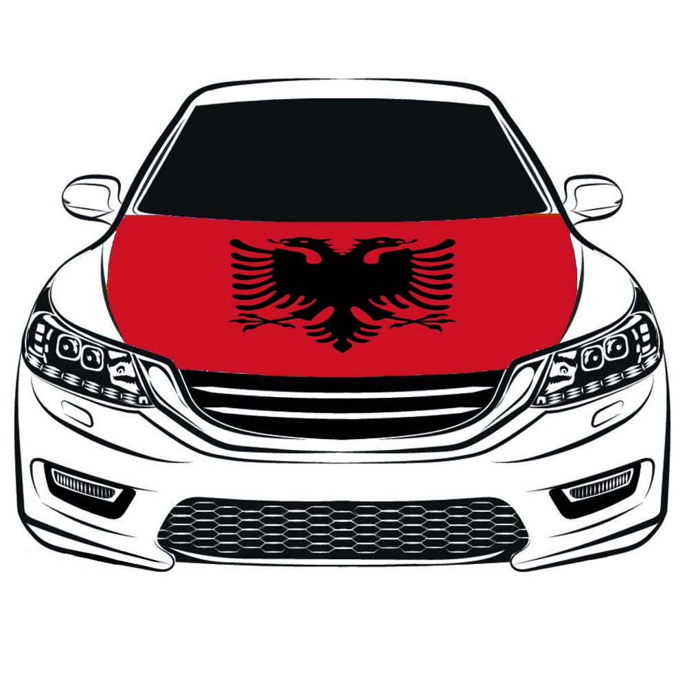 Albania flag car Hood cover 3.3x5ft 100%polyester,engine elastic fabrics can be washed, bonnet banner flags
Albania flag car Hood cover 3.3x5ft 100%polyester,engine elastic fabrics can be washed, bonnet banner flags
