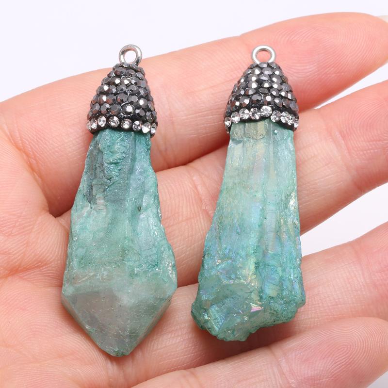 Charms 2021 Natural Stone Pendant Unshaped Shape Crystal Exquisite Jewelry For Making DIY Necklace Accessories Size 10x30-15x40mm, Bronze;silver
Charms 2021 Natural Stone Pendant Unshaped Shape Crystal Exquisite Jewelry For Making DIY Necklace Accessories Size 10x30-15x40mm, Bronze;silver