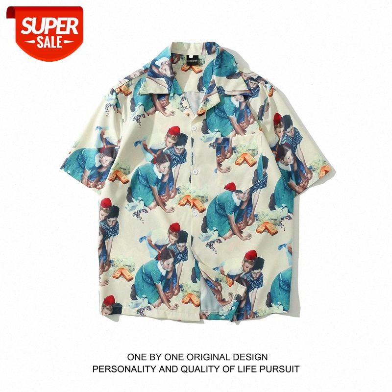 Flower shirt retro loose print street flow couple men and women short sleeve beach vacation #mz4Y, White;black
Flower shirt retro loose print street flow couple men and women short sleeve beach vacation #mz4Y, White;black