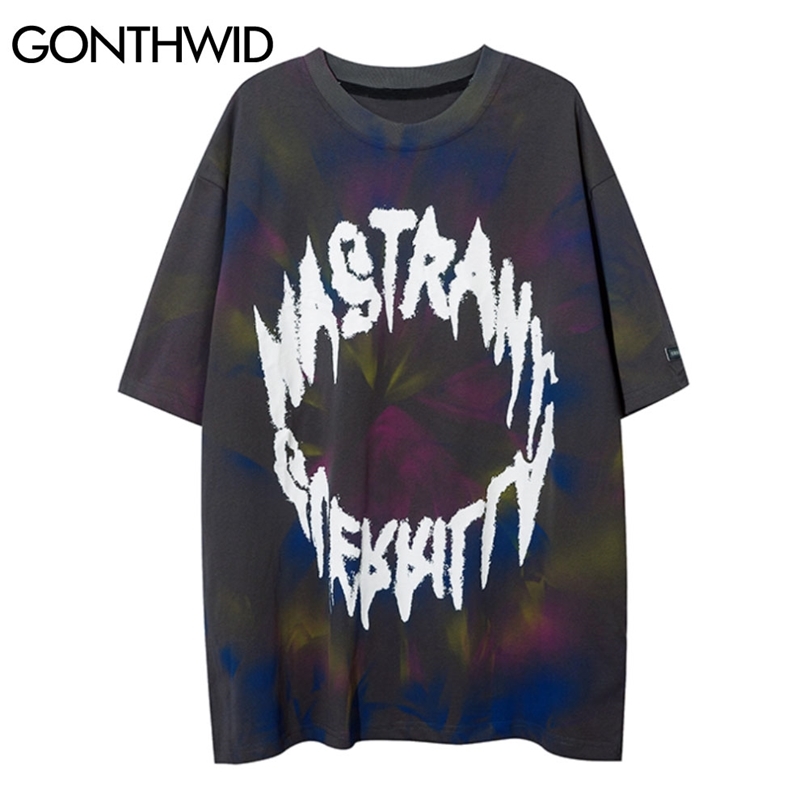 Tees Shirts Streetwear Hip Hop Tie Dye Punk Rock Gothic Rapper Short Sleeve Tshirts Harajuku Casual Cotton T-Shirt Tops 210602, White
Tees Shirts Streetwear Hip Hop Tie Dye Punk Rock Gothic Rapper Short Sleeve Tshirts Harajuku Casual Cotton T-Shirt Tops 210602, White