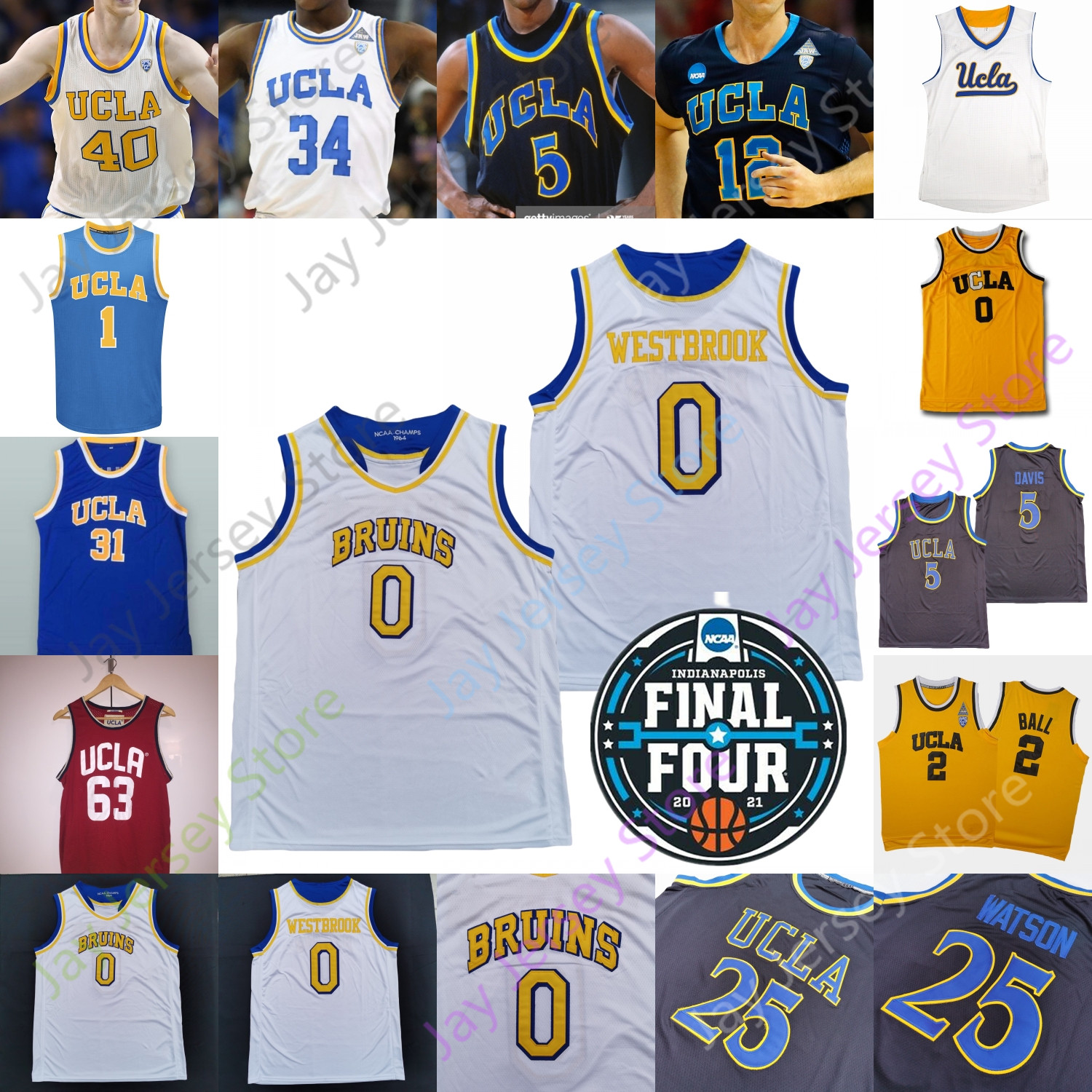 2021 Final Four 4 UCLA Basketball Jersey NCAA College Kiki Vandeweghe Walton Jaime Jaquez Jr. Cody Riley Tyger Campbell Earl Watson Johnny Juzang Cody Riley, Yellow ii
2021 Final Four 4 UCLA Basketball Jersey NCAA College Kiki Vandeweghe Walton Jaime Jaquez Jr. Cody Riley Tyger Campbell Earl Watson Johnny Juzang Cody Riley, Yellow ii
