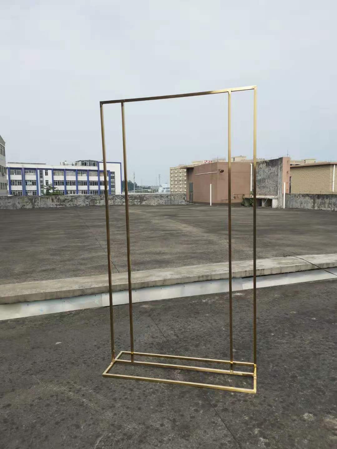 4PCS Iron Arch Wedding Decoration Welcome Sign Billboard Backdrops Metal Frame Flowers Plinths Balloons Rack Birthday Party Stage Home Background Pill