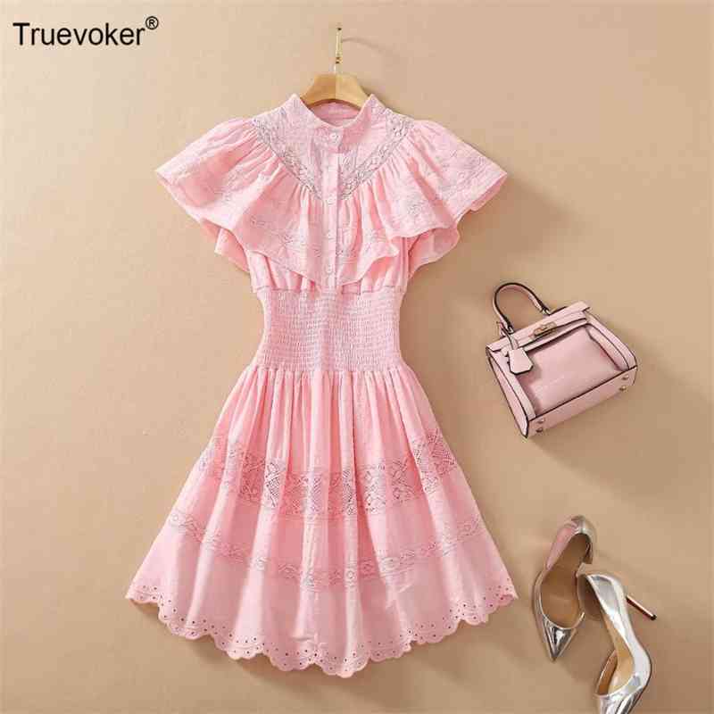 Truevoker Summer Fashion Women's Short Sleeve Embroidery Elastic Waist Cute Pink Vocation Party Dresses 210602
Truevoker Summer Fashion Women's Short Sleeve Embroidery Elastic Waist Cute Pink Vocation Party Dresses 210602
