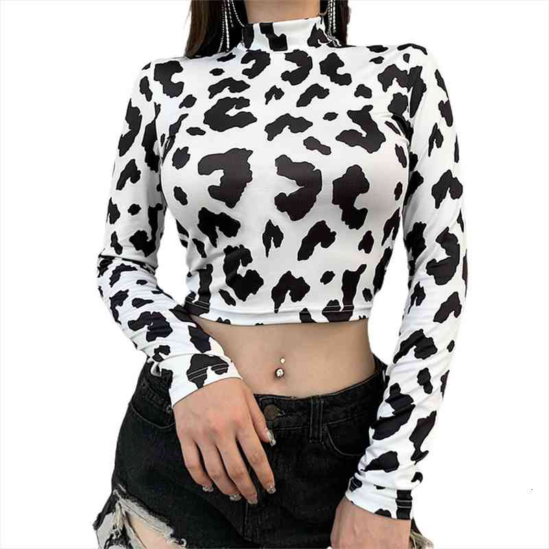 fashion women long sleeve cow print slim short shirts crop bodycon skinny blouse female shirt clubwear, White
fashion women long sleeve cow print slim short shirts crop bodycon skinny blouse female shirt clubwear, White