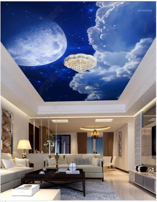 Wallpapers Custom Ceiling Mural Wallpaper 3d Zenith Night Sky Full Moon Cloud Living Room Wall Papers
Wallpapers Custom Ceiling Mural Wallpaper 3d Zenith Night Sky Full Moon Cloud Living Room Wall Papers