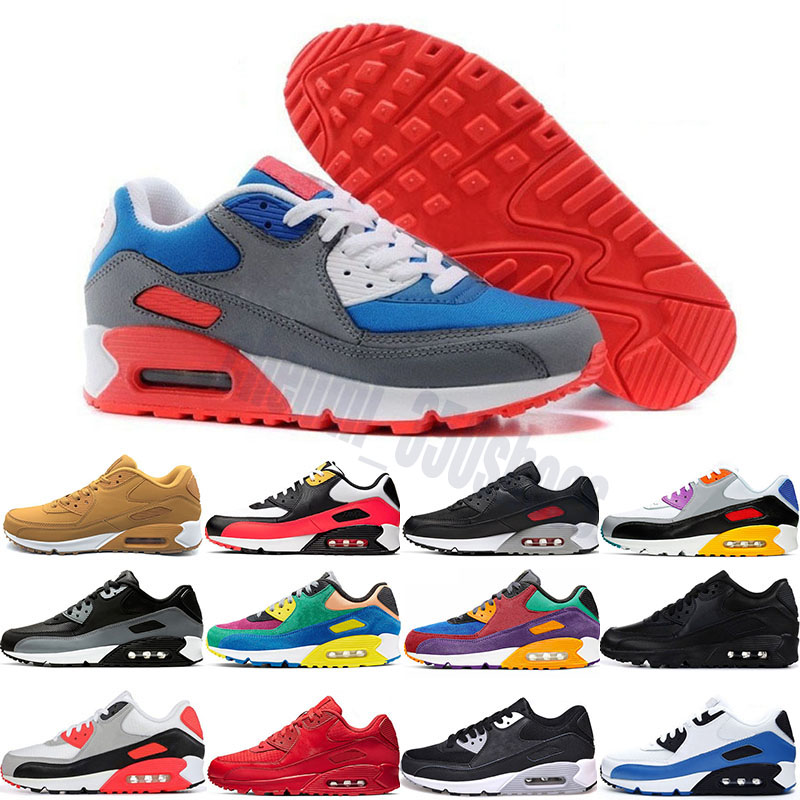 2021 TOP Men womens classic 90 Running Shoes Black Red White Sport Trainer Cushion Surface Breathable Sports designer Shoe 36-46 cr42, # 17
2021 TOP Men womens classic 90 Running Shoes Black Red White Sport Trainer Cushion Surface Breathable Sports designer Shoe 36-46 cr42, # 17