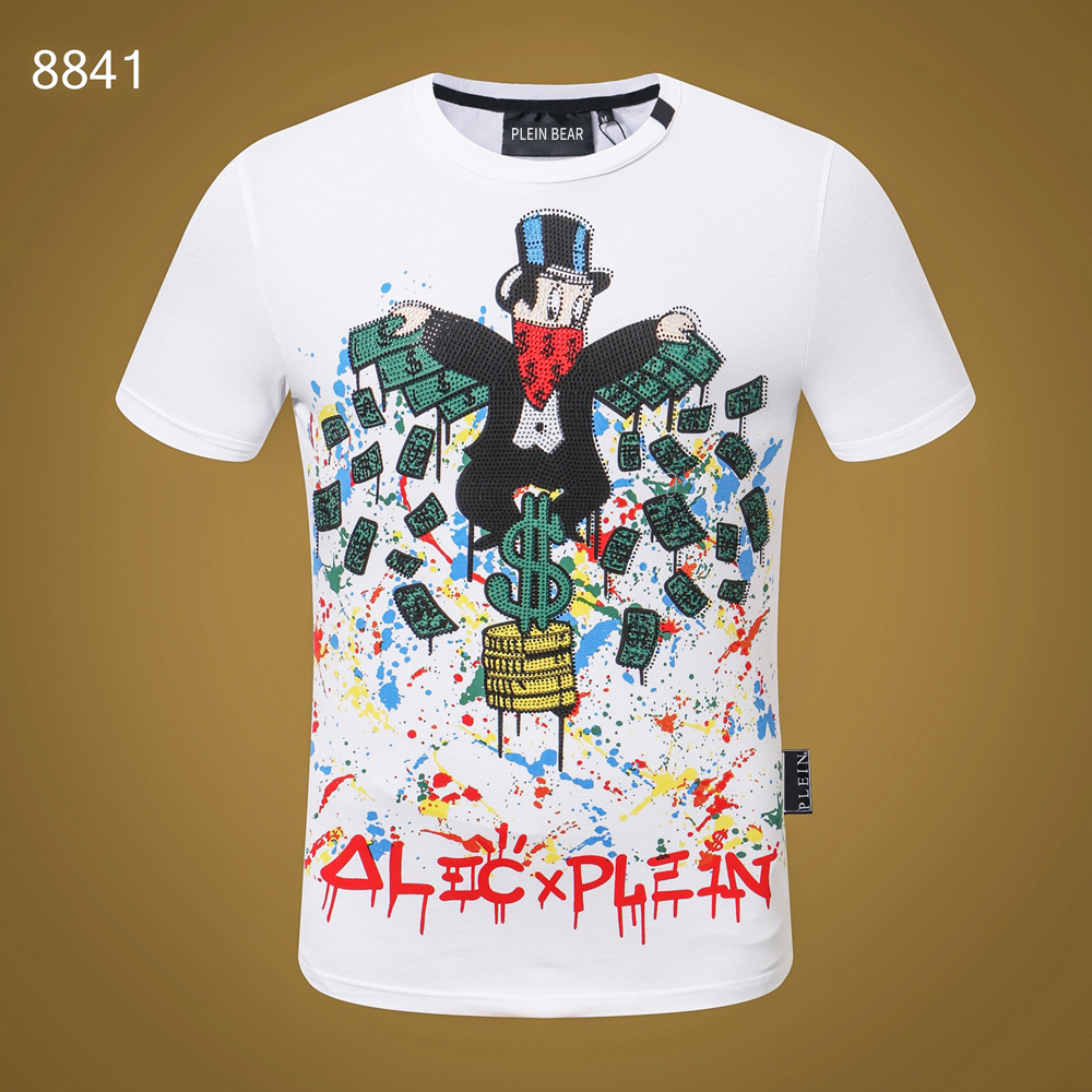 PLEIN BEAR T SHIRT Mens Designer Tshirts Brand Clothing Rhinestone Skull Men T-shirts Classical High Quality Hip Hop Streetwear Tshirt Casual Top Tees PB 11454, Black
PLEIN BEAR T SHIRT Mens Designer Tshirts Brand Clothing Rhinestone Skull Men T-shirts Classical High Quality Hip Hop Streetwear Tshirt Casual Top Tees PB 11454, Black