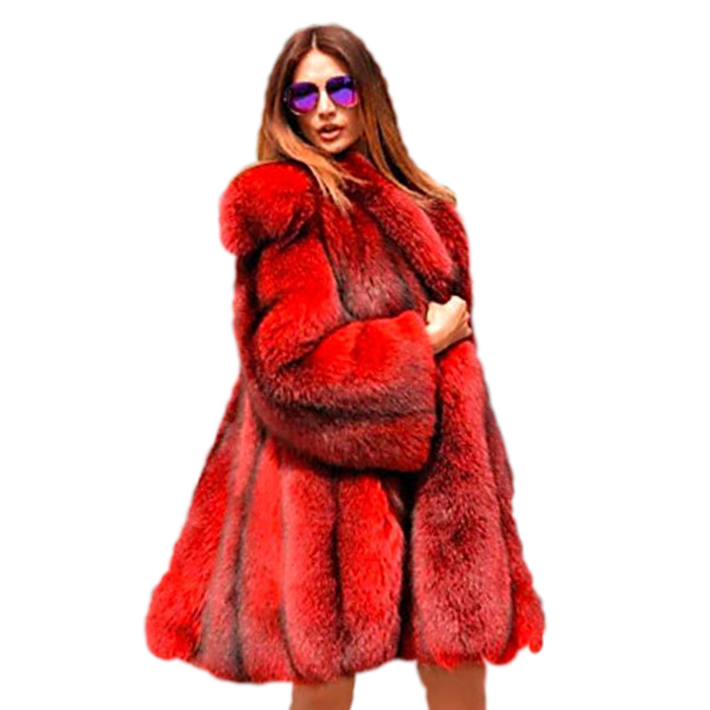 Large plush skirt-style women s fur coat high-quality stand-up collar retro comfortable fashion travel commute, Red
Large plush skirt-style women s fur coat high-quality stand-up collar retro comfortable fashion travel commute, Red