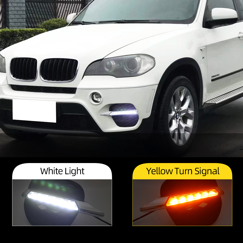 2PCS For BMW X5 E70 2011 2012 2013 LED DRL Daytime Running Lights Daylight turn Signal lamp Driving light
2PCS For BMW X5 E70 2011 2012 2013 LED DRL Daytime Running Lights Daylight turn Signal lamp Driving light