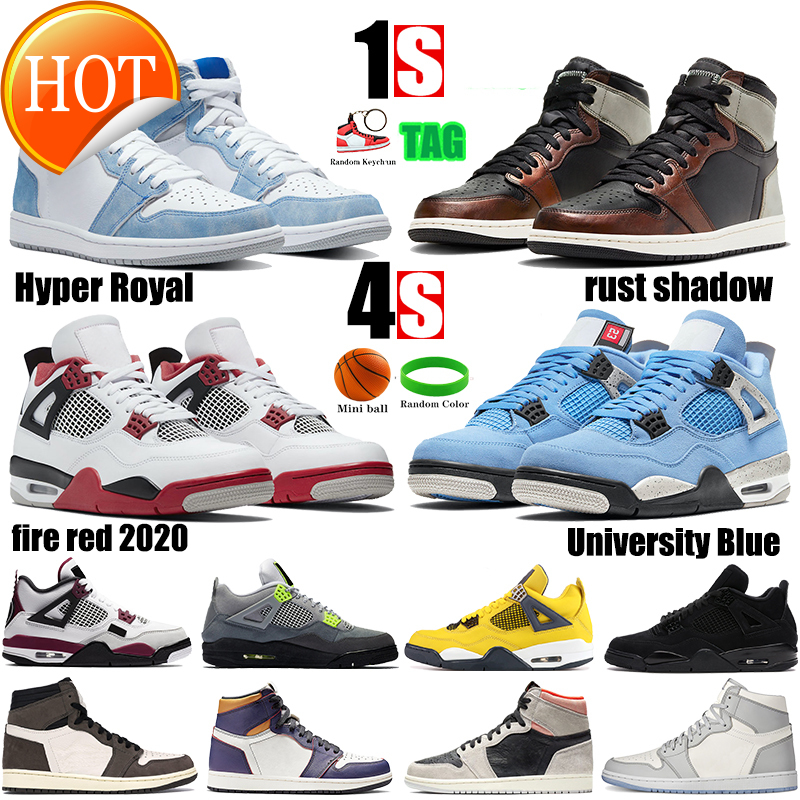Top 1 1s 4 4s basketball shoes University Blue Hyper royal Rust Shadow fire red black cat paris Cactus men women sneakers
Top 1 1s 4 4s basketball shoes University Blue Hyper royal Rust Shadow fire red black cat paris Cactus men women sneakers