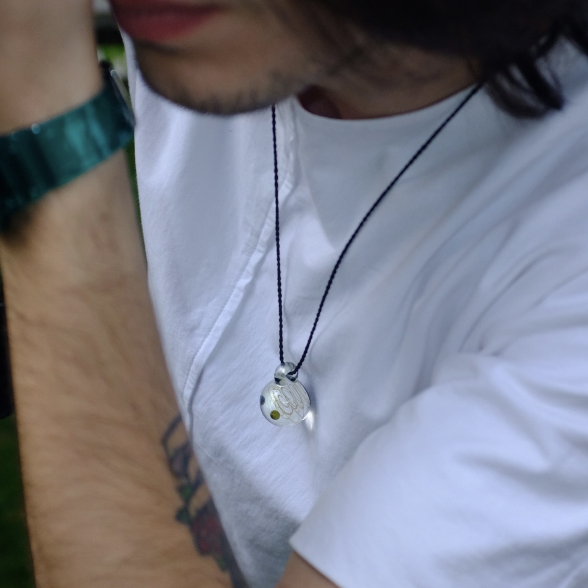 Cosmic Glass Macrame Necklace by Zoda Glass/ Positive Energy/ Delicate and Elegant/Perfect for Daily and Party wear 
Cosmic Glass Macrame Necklace by Zoda Glass/ Positive Energy/ Delicate and Elegant/Perfect for Daily and Party wear