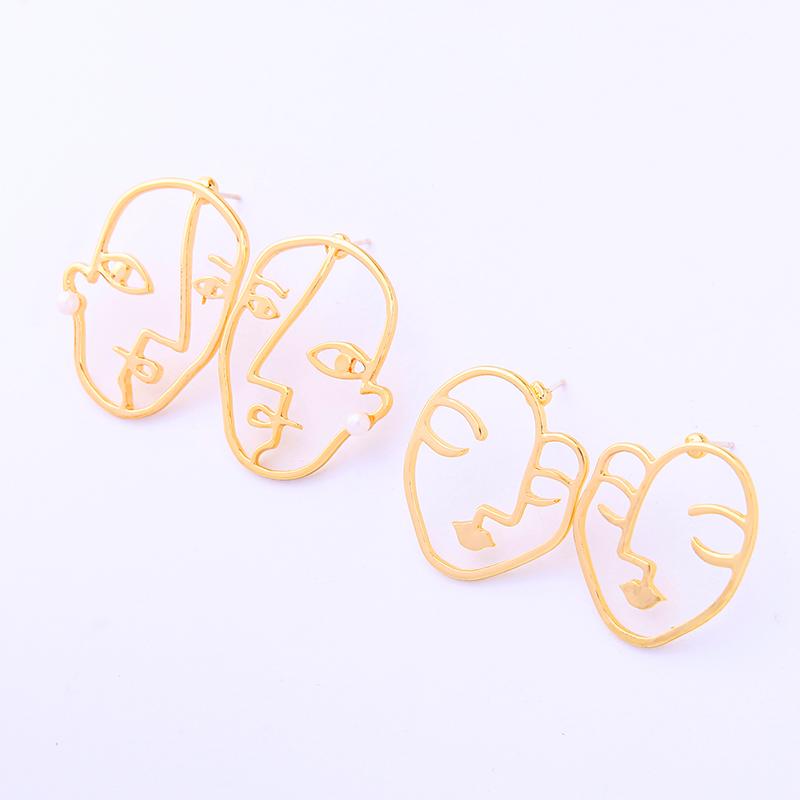 Dangle & Chandelier Acrylic Pearls Abstract Face Drop Earring Gold Color Pierced Human Figure Earrings For Women Fashion Jewelry Accessory W
Dangle & Chandelier Acrylic Pearls Abstract Face Drop Earring Gold Color Pierced Human Figure Earrings For Women Fashion Jewelry Accessory W