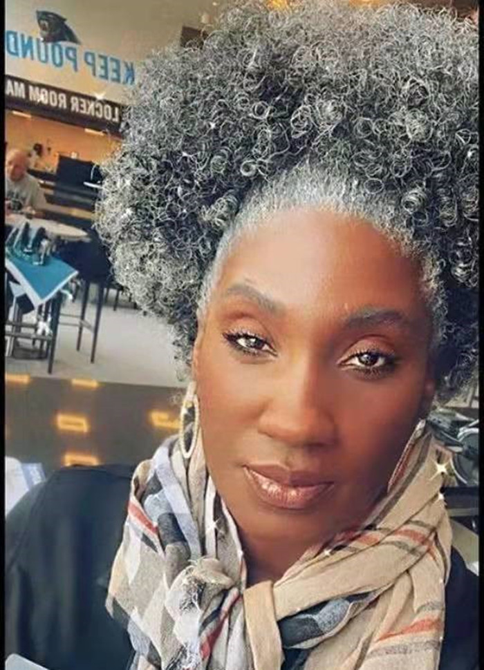 Salt and pepper gray hair high quality human ponytail extension fake ,drawstring silver grey clip pony tail clip natural intellectual women afro kinky