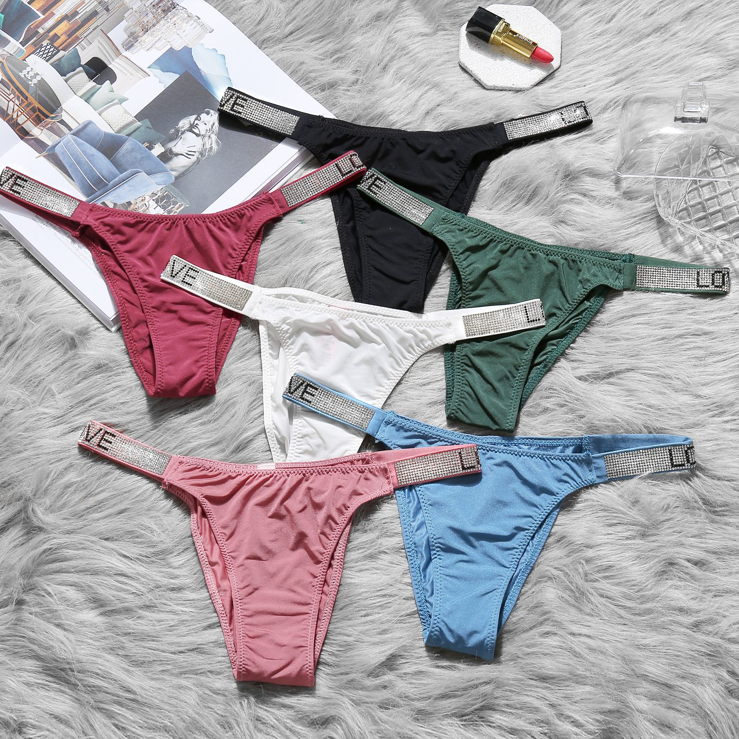 FINETOO Women's Sexy Panties Briefs Rhinestone Letters Underwear Women Sports Hip-lifting High Waist Thong Short Pants, Black
FINETOO Women's Sexy Panties Briefs Rhinestone Letters Underwear Women Sports Hip-lifting High Waist Thong Short Pants, Black