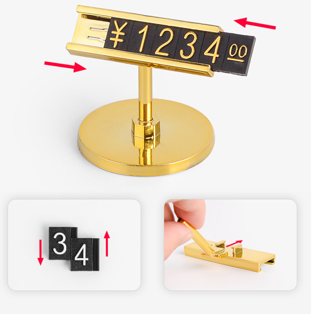 Jewelry Store Plastic Price Cube Numbers Jewellery Pricing Cubes Tag Plastic Bracket