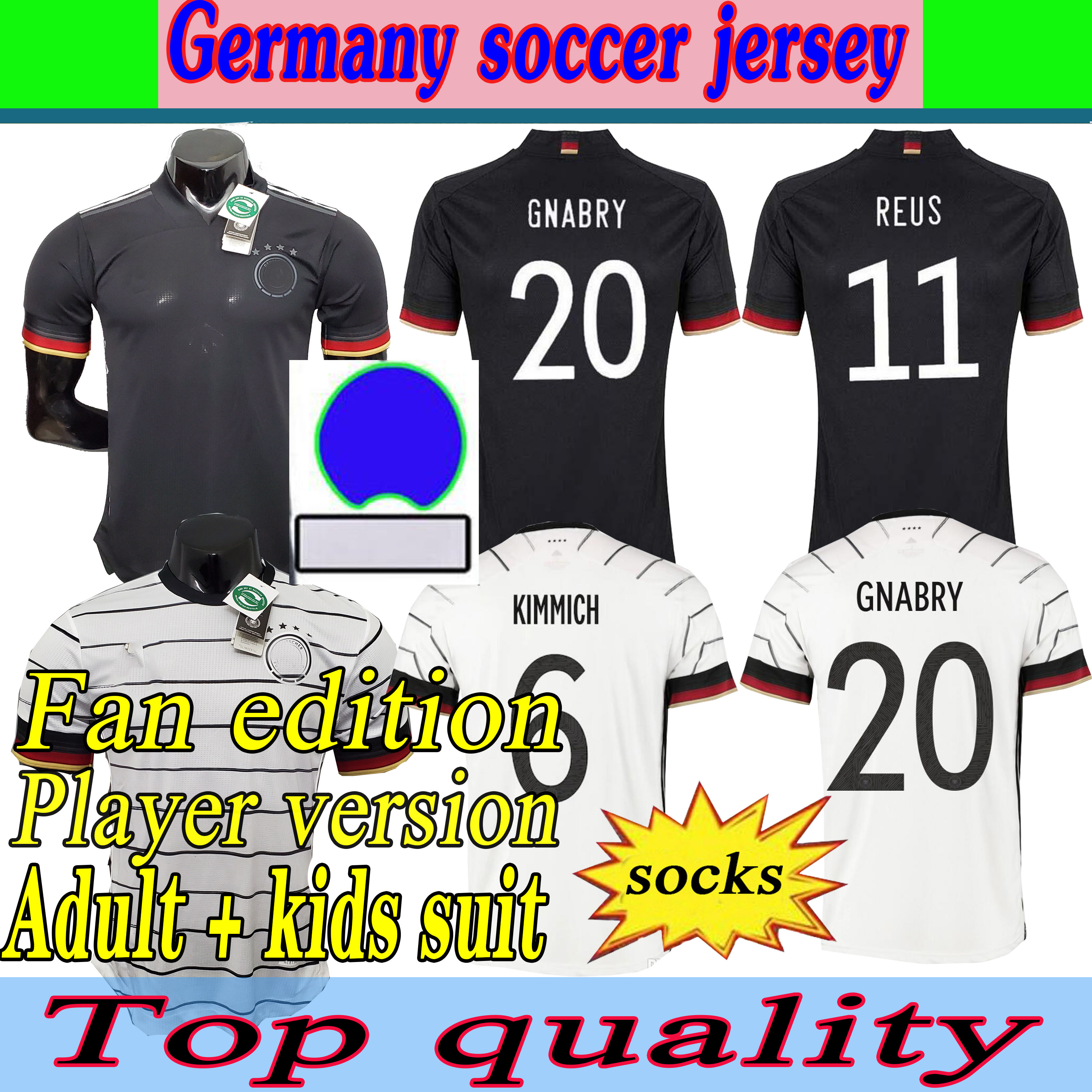 2020 2021 Germany Soccer Jersey versões de jogador Treinamento Werner Reus Kimmich Krimich Kroos Gnabry Havertz Homens Mulheres Kits Kits Calças de Futebol 4xl, Player version
2020 2021 Germany Soccer Jersey versões de jogador Treinamento Werner Reus Kimmich Krimich Kroos Gnabry Havertz Homens Mulheres Kits Kits Calças de Futebol 4xl, Player version