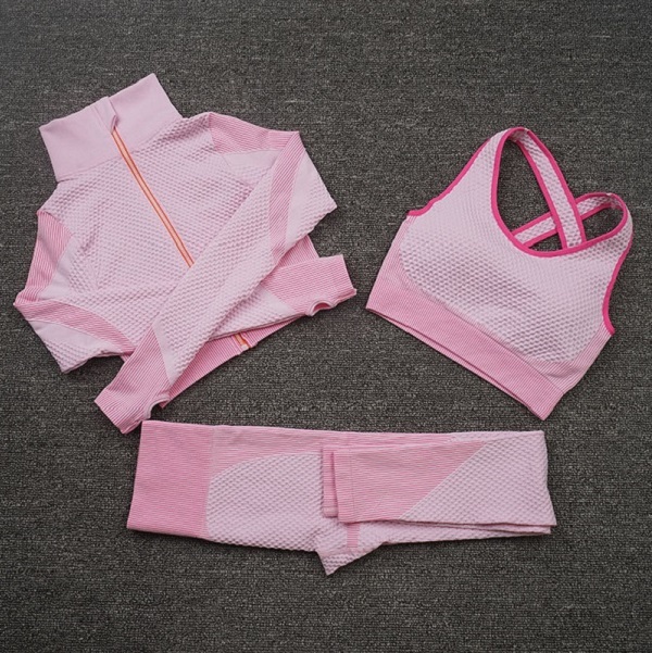Fashion Designer Women Yoga Suit Gymshark Sports wear womens Tracksuits Fitness Sports 3 Piece set 3PCS bra Leggings outfits gym outdoor run, Gray
Fashion Designer Women Yoga Suit Gymshark Sports wear womens Tracksuits Fitness Sports 3 Piece set 3PCS bra Leggings outfits gym outdoor run, Gray