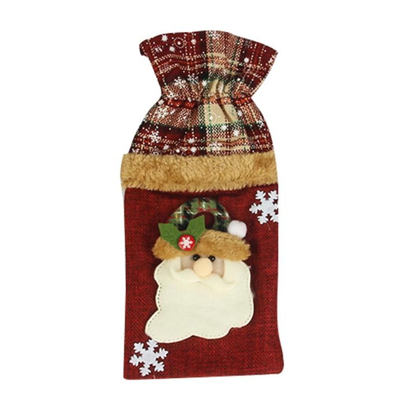 Christmas Decorations Wine Bottle Cover Decoration Linen Snowflake Santa Claus Set Dining Table Champagne
Christmas Decorations Wine Bottle Cover Decoration Linen Snowflake Santa Claus Set Dining Table Champagne