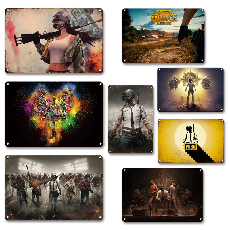 Antique PUBG Game Poster Vintage Gamer Room Decor Metal Plate Wall Tin Sign Personalized Net Bar Man Cave Decoration Plaques
Antique PUBG Game Poster Vintage Gamer Room Decor Metal Plate Wall Tin Sign Personalized Net Bar Man Cave Decoration Plaques