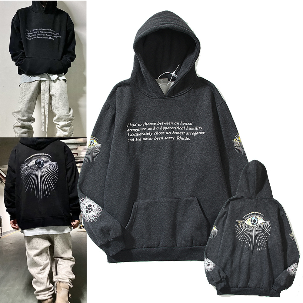 High Street Hand-painted Eye of Prophecy Printed Washed Hoodie Sweatshirts Men and Women Distressed Oversize Tech Fleece hoodie, As pic
High Street Hand-painted Eye of Prophecy Printed Washed Hoodie Sweatshirts Men and Women Distressed Oversize Tech Fleece hoodie, As pic