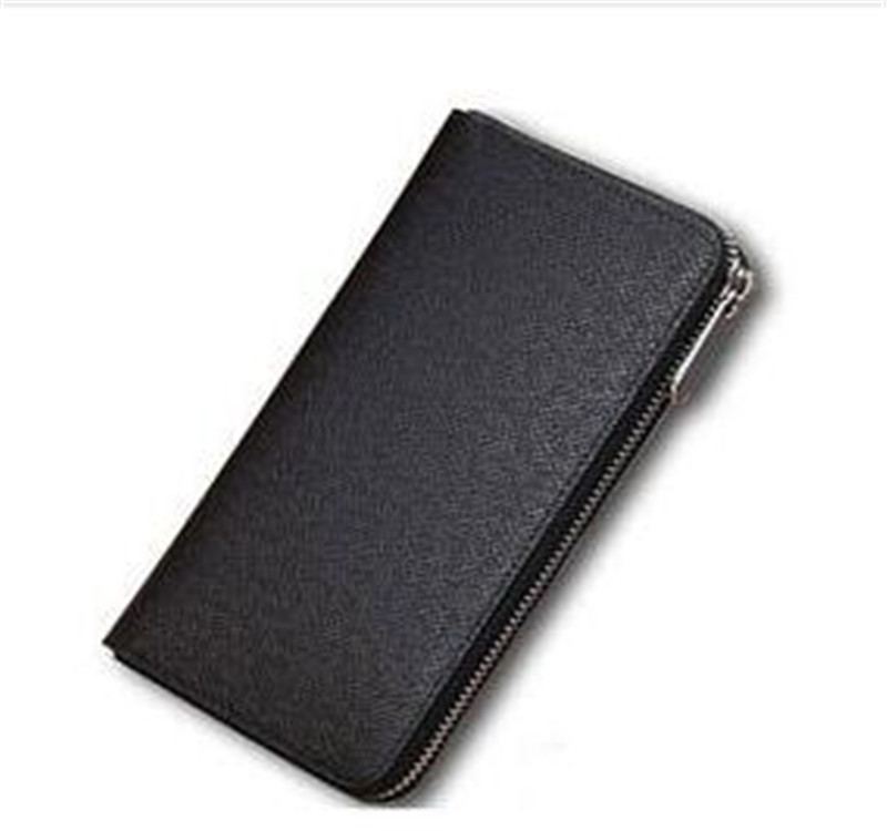Hot ZIPPY WALLET Real Leather with additional credit card slots high quality leather women purse Classical long wallet With Box