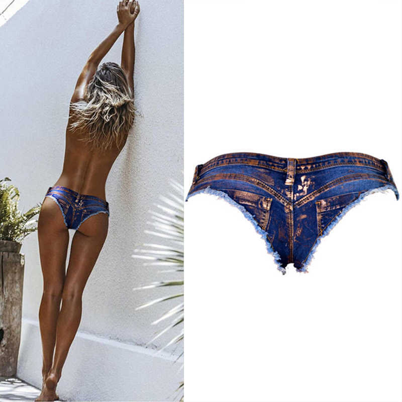 LOGAMI Mini Shorts Sexy Low Waist Denim Micro Shorts Women Party Clubwear Ladies Short Feminino Jeans 210611