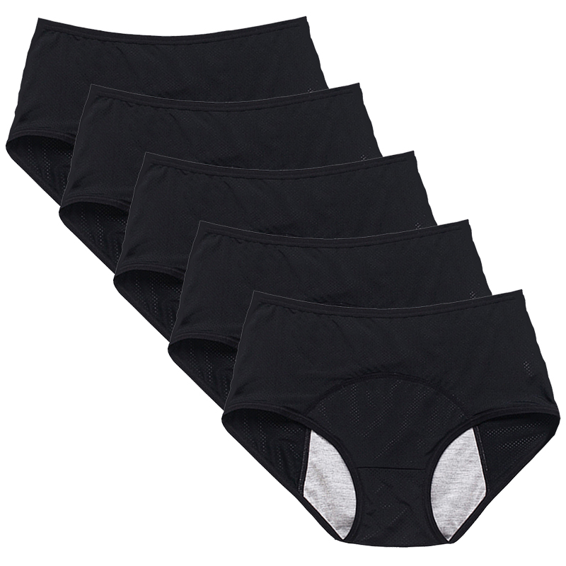 5 Pcs Menstrual Panties Women Absorbtent Leak Proof Period Briefs Lingerie Ladies Sexy Mesh Breathable Physiological Underwear, 5pcs mixed
5 Pcs Menstrual Panties Women Absorbtent Leak Proof Period Briefs Lingerie Ladies Sexy Mesh Breathable Physiological Underwear, 5pcs mixed